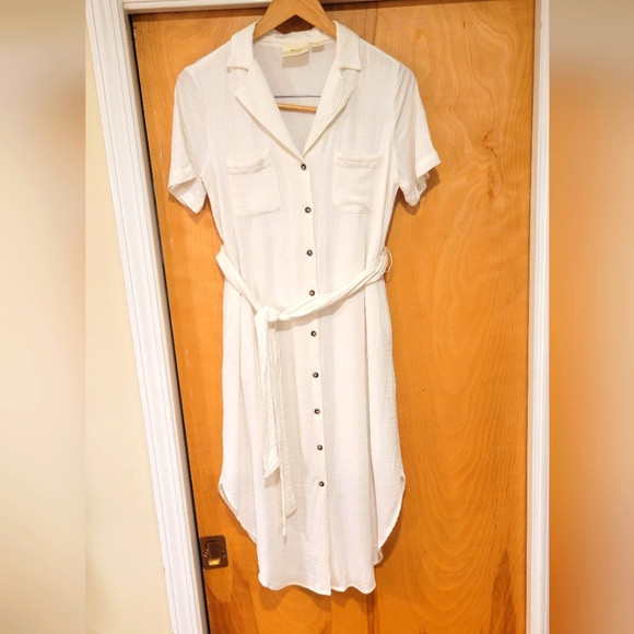 Maeve sleeveless Anthropologie cream/white lining dress size XS - Picture 3 of 7